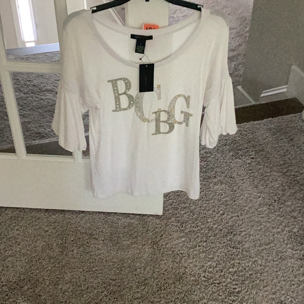 BCBG Maxazria. New with tags white top